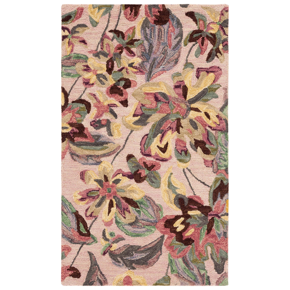 SAFAVIEH Handmade Blossom Clasien French Country Floral Wool Rug