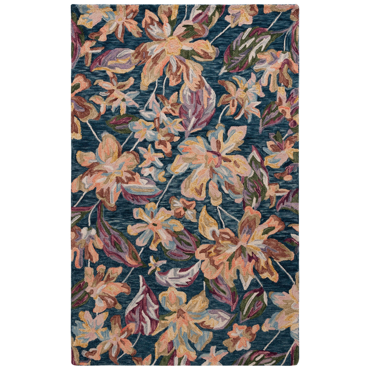 SAFAVIEH Handmade Blossom Clasien French Country Floral Wool Rug