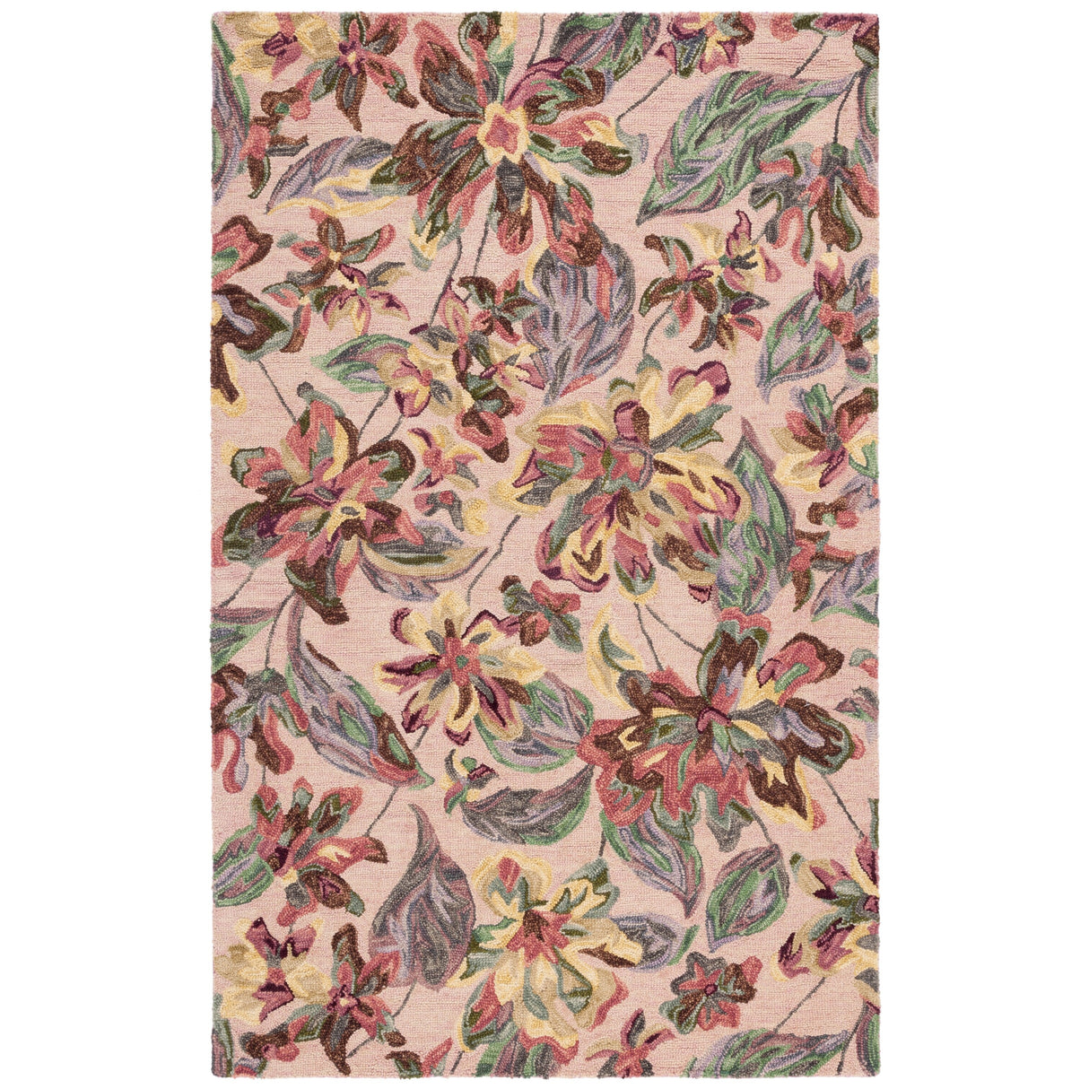 SAFAVIEH Handmade Blossom Clasien French Country Floral Wool Rug