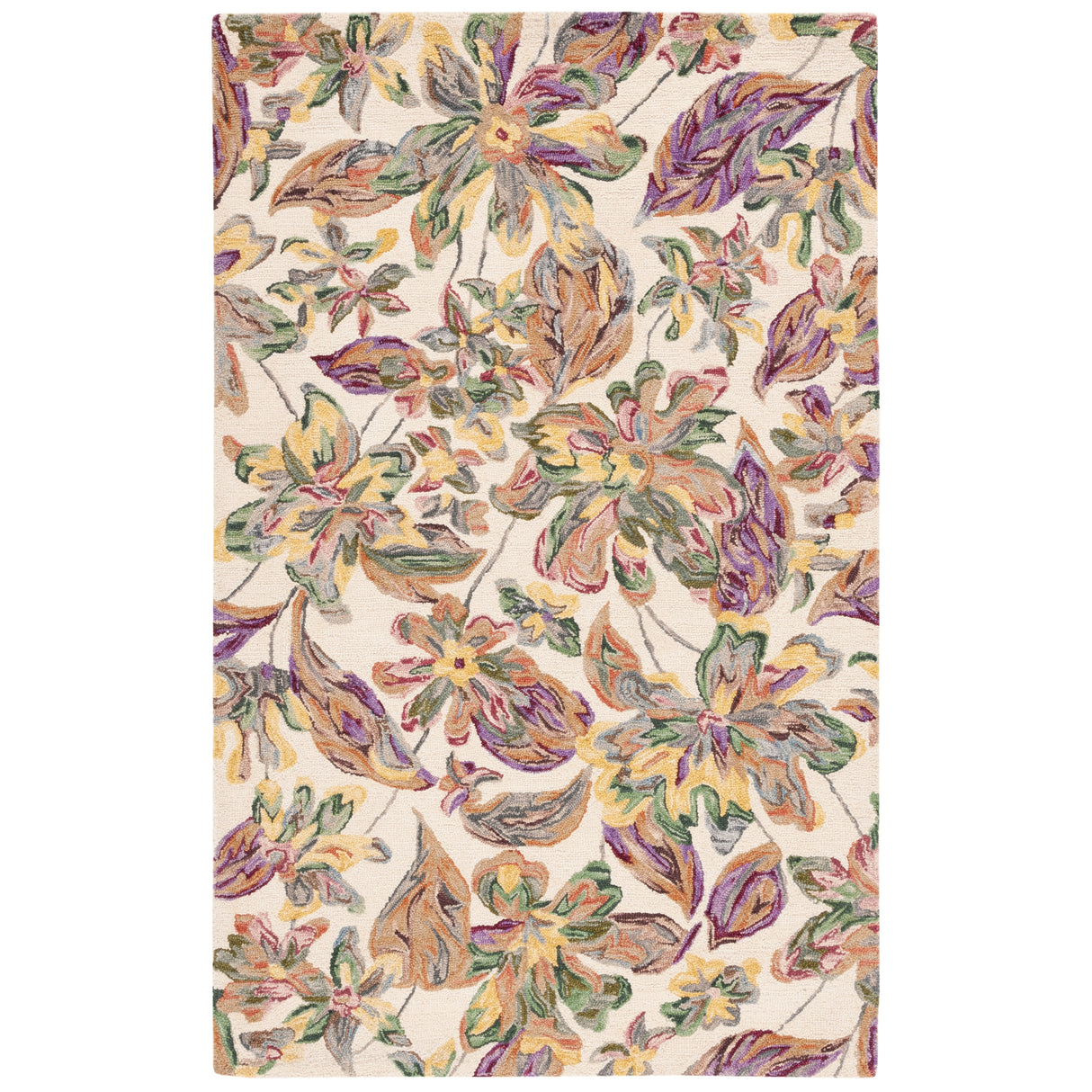 SAFAVIEH Handmade Blossom Clasien French Country Floral Wool Rug