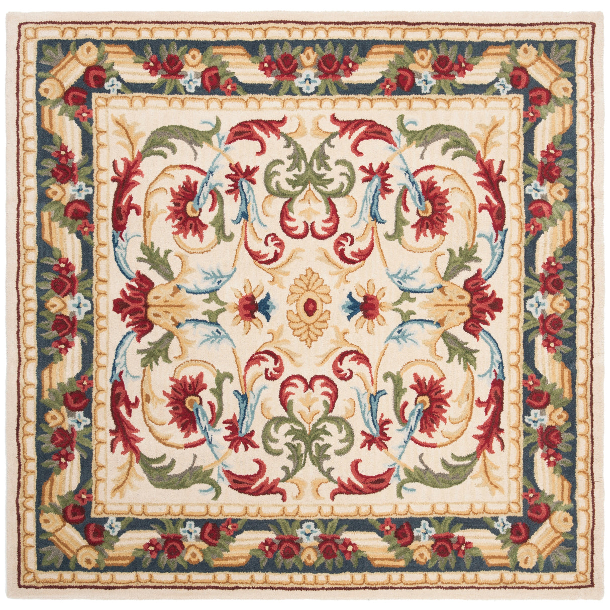 SAFAVIEH Handmade Blossom Derren Modern Floral Wool Rug