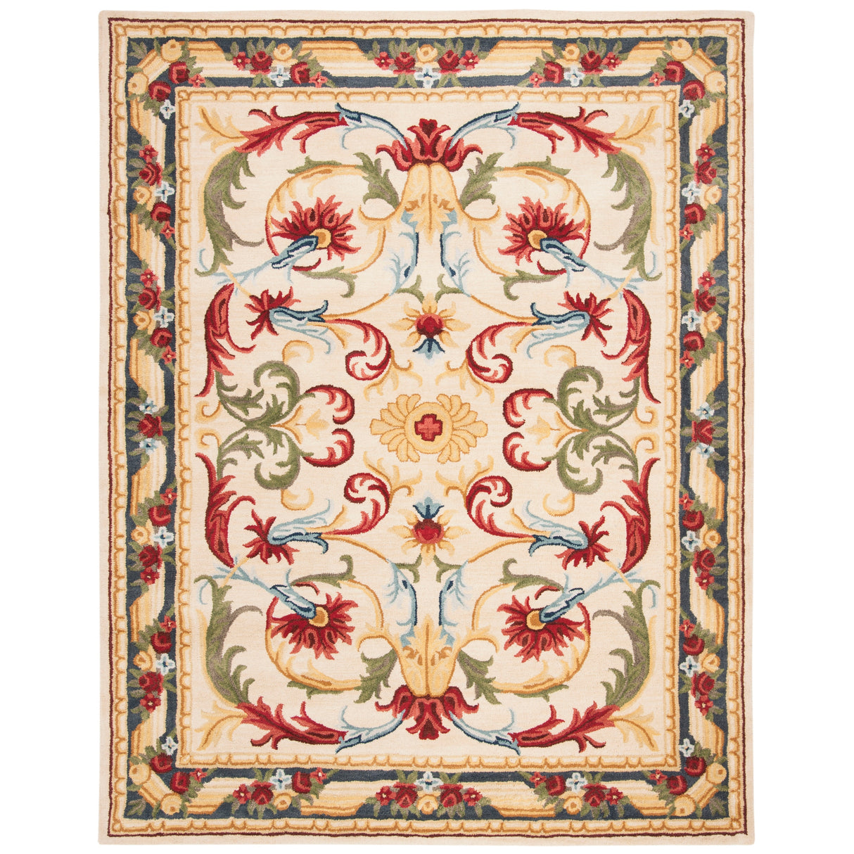 SAFAVIEH Handmade Blossom Derren Modern Floral Wool Rug