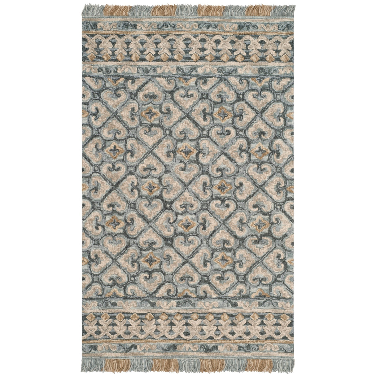 SAFAVIEH Handmade Blossom Dosta Modern Floral Wool Rug