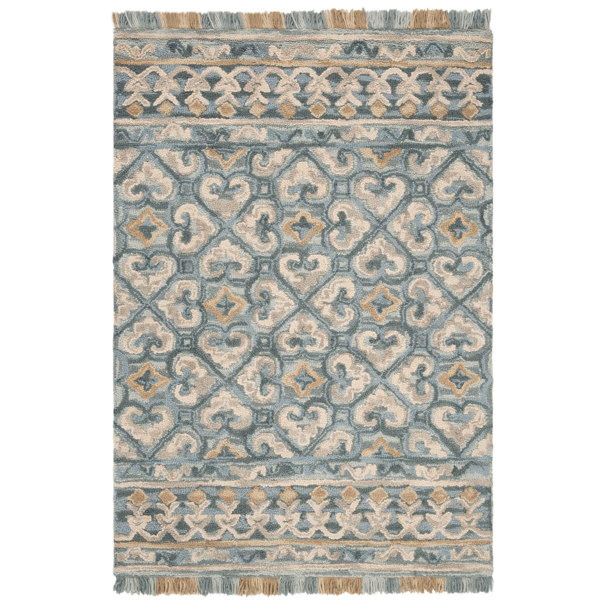 SAFAVIEH Handmade Blossom Dosta Modern Floral Wool Rug