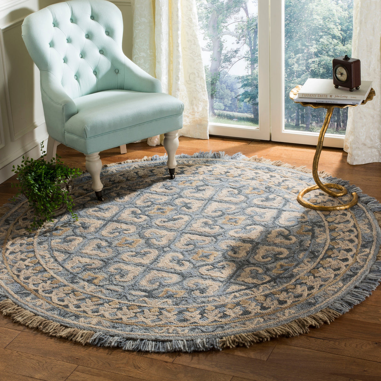 SAFAVIEH Handmade Blossom Dosta Modern Floral Wool Rug