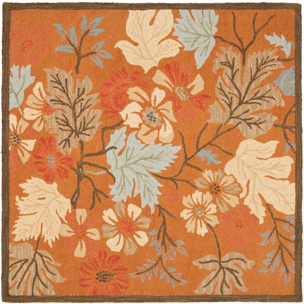 SAFAVIEH Handmade Blossom Efrosinia Modern Floral Wool Rug