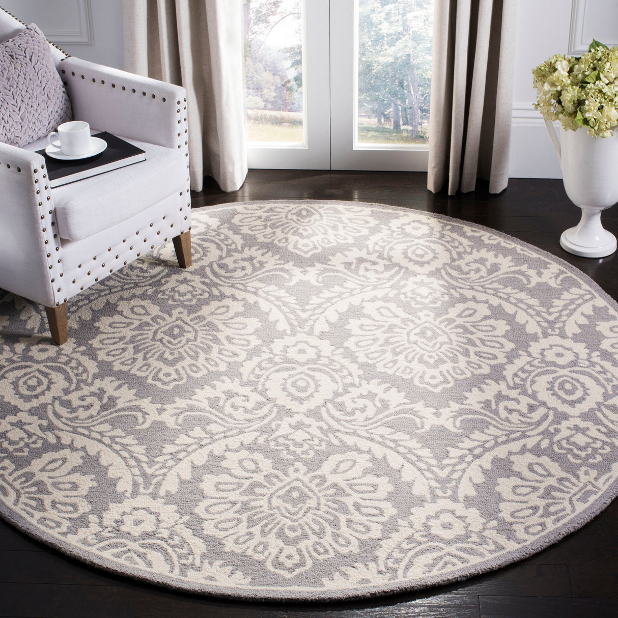 SAFAVIEH Handmade Blossom Esta Modern Floral Wool Rug