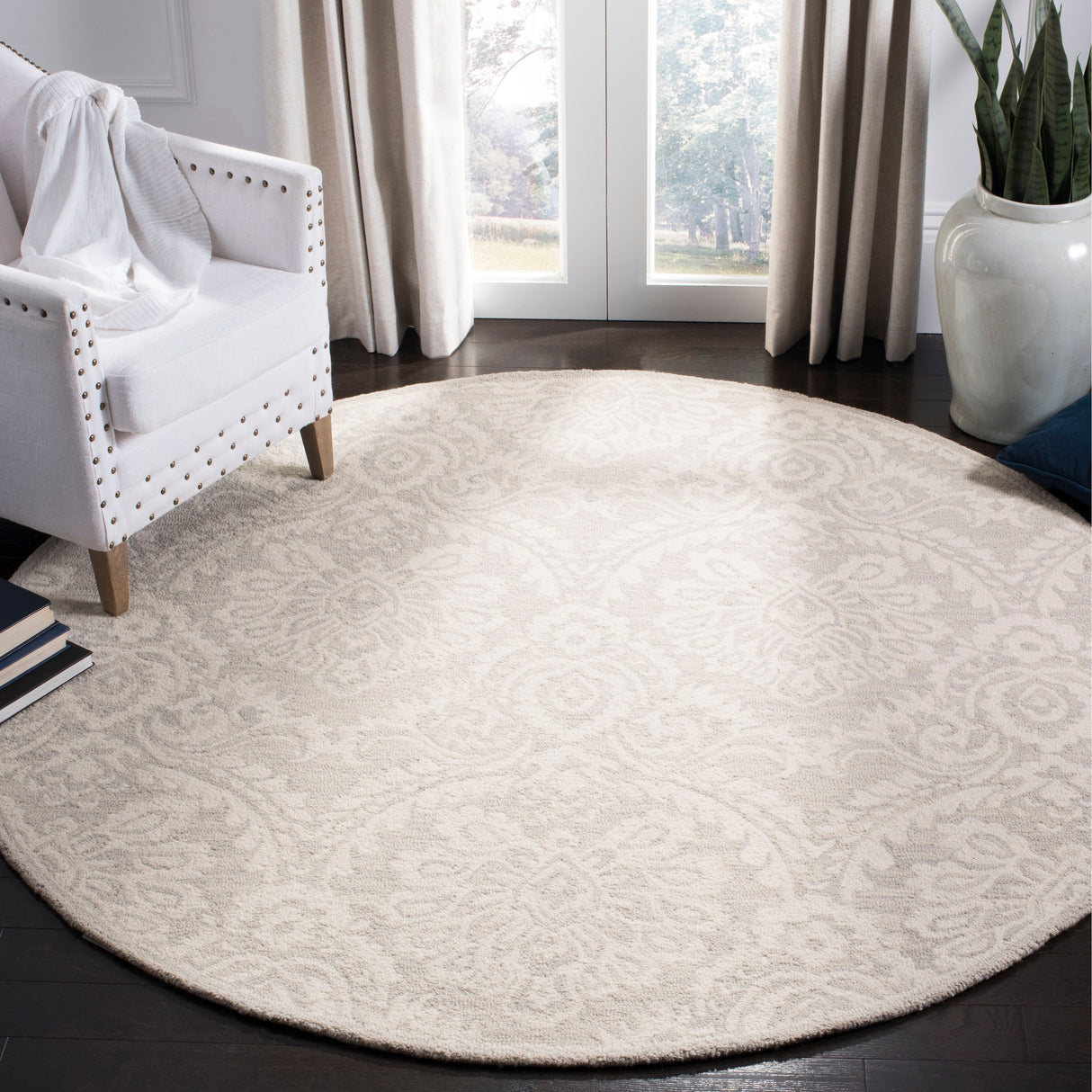 SAFAVIEH Handmade Blossom Esta Modern Floral Wool Rug