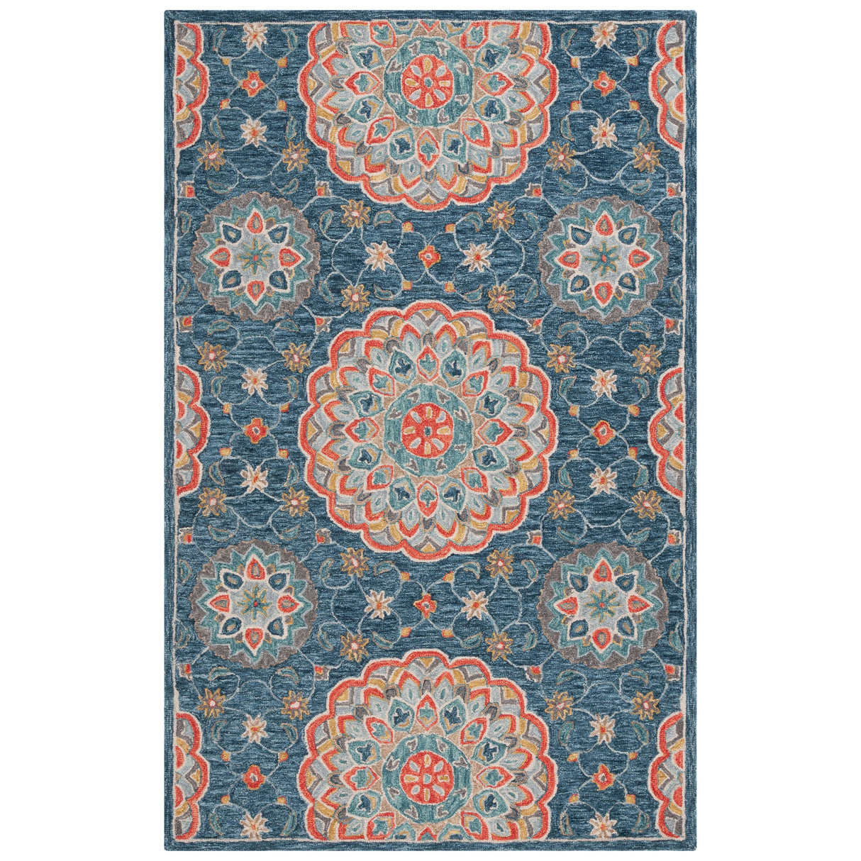 SAFAVIEH Handmade Blossom Foteini Contemporary Wool Rug