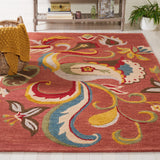 SAFAVIEH Handmade Blossom Frouwktje Modern Floral Wool Rug