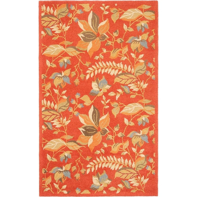 SAFAVIEH Handmade Blossom Gerga Modern Floral Wool Rug