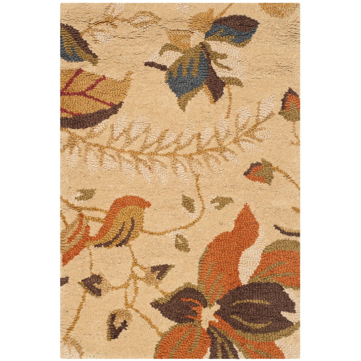 SAFAVIEH Handmade Blossom Gerga Modern Floral Wool Rug