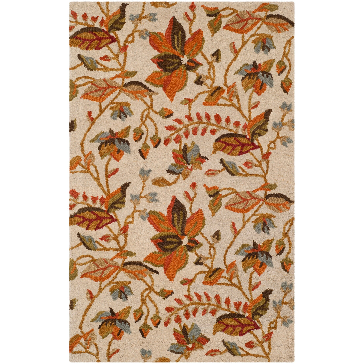 SAFAVIEH Handmade Blossom Gerga Modern Floral Wool Rug