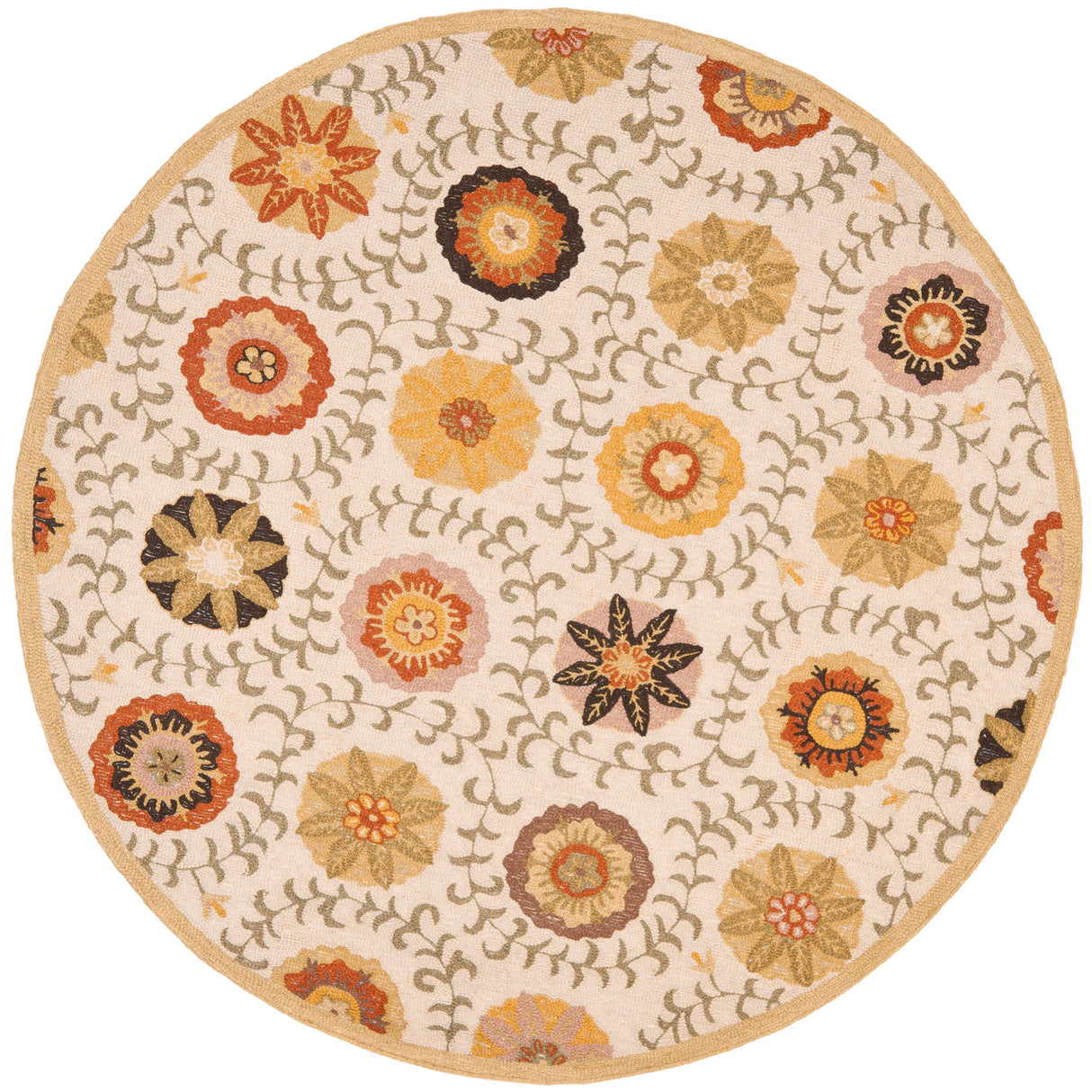 SAFAVIEH Handmade Blossom Gerlind Modern Floral Wool Rug