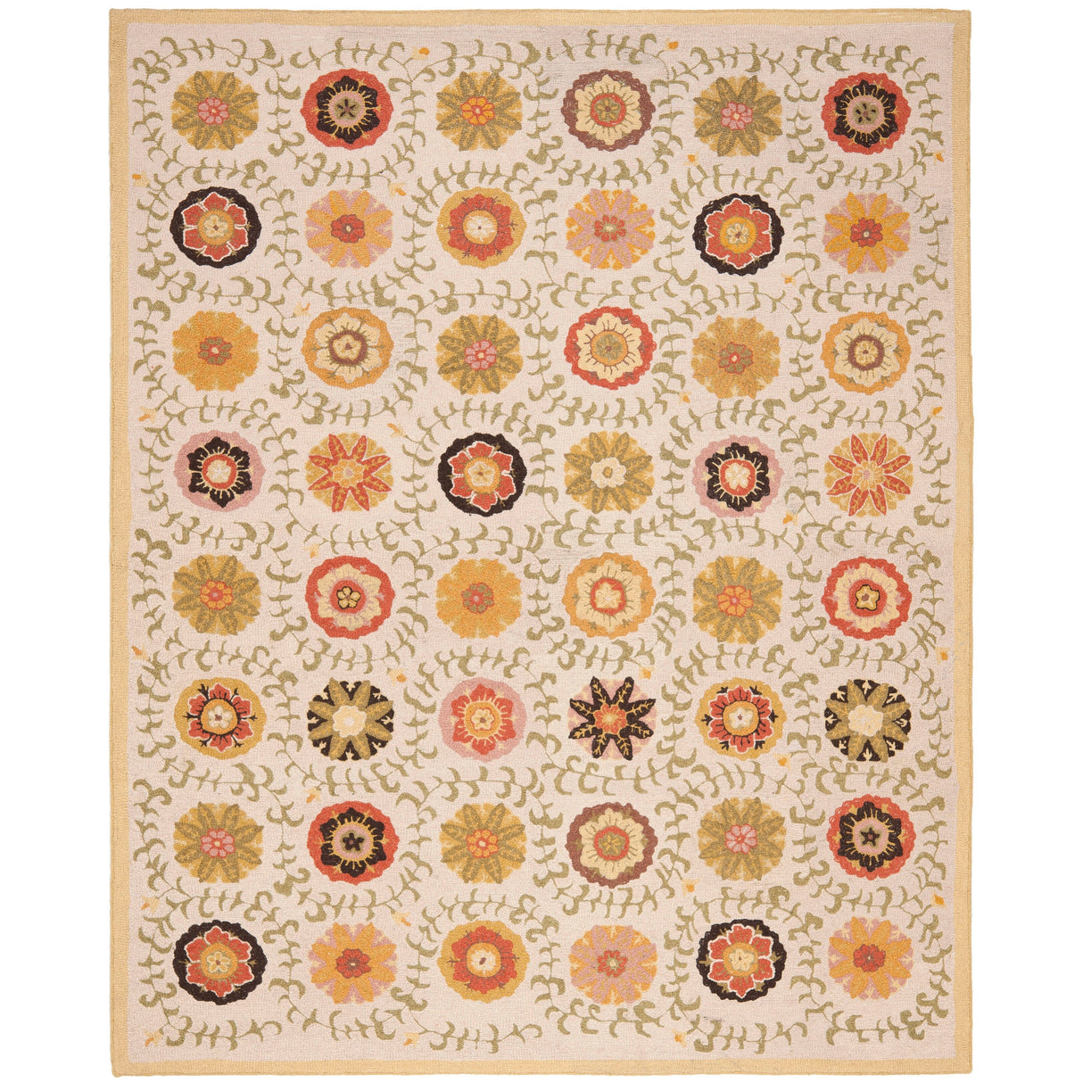 SAFAVIEH Handmade Blossom Gerlind Modern Floral Wool Rug