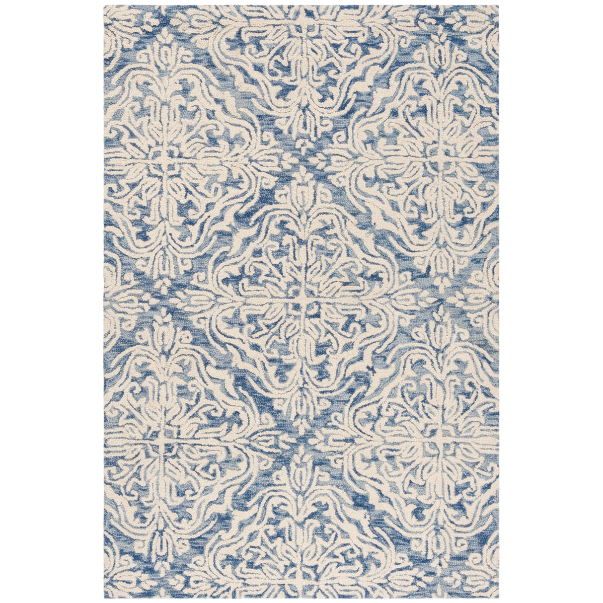 SAFAVIEH Handmade Blossom Gertrida Modern Floral Wool Rug