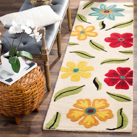 SAFAVIEH Handmade Blossom Gianpiera Modern Floral Wool Rug