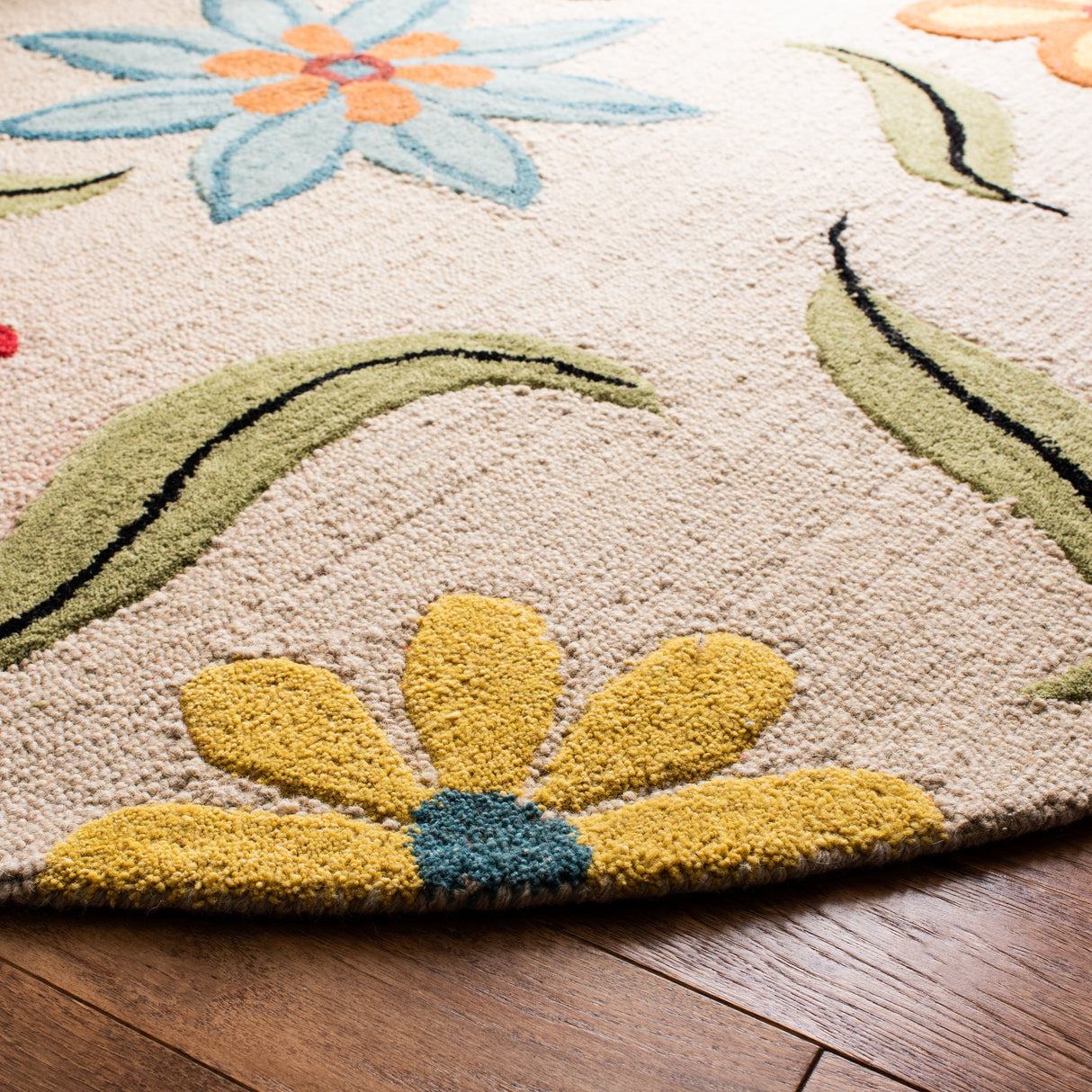 SAFAVIEH Handmade Blossom Gianpiera Modern Floral Wool Rug