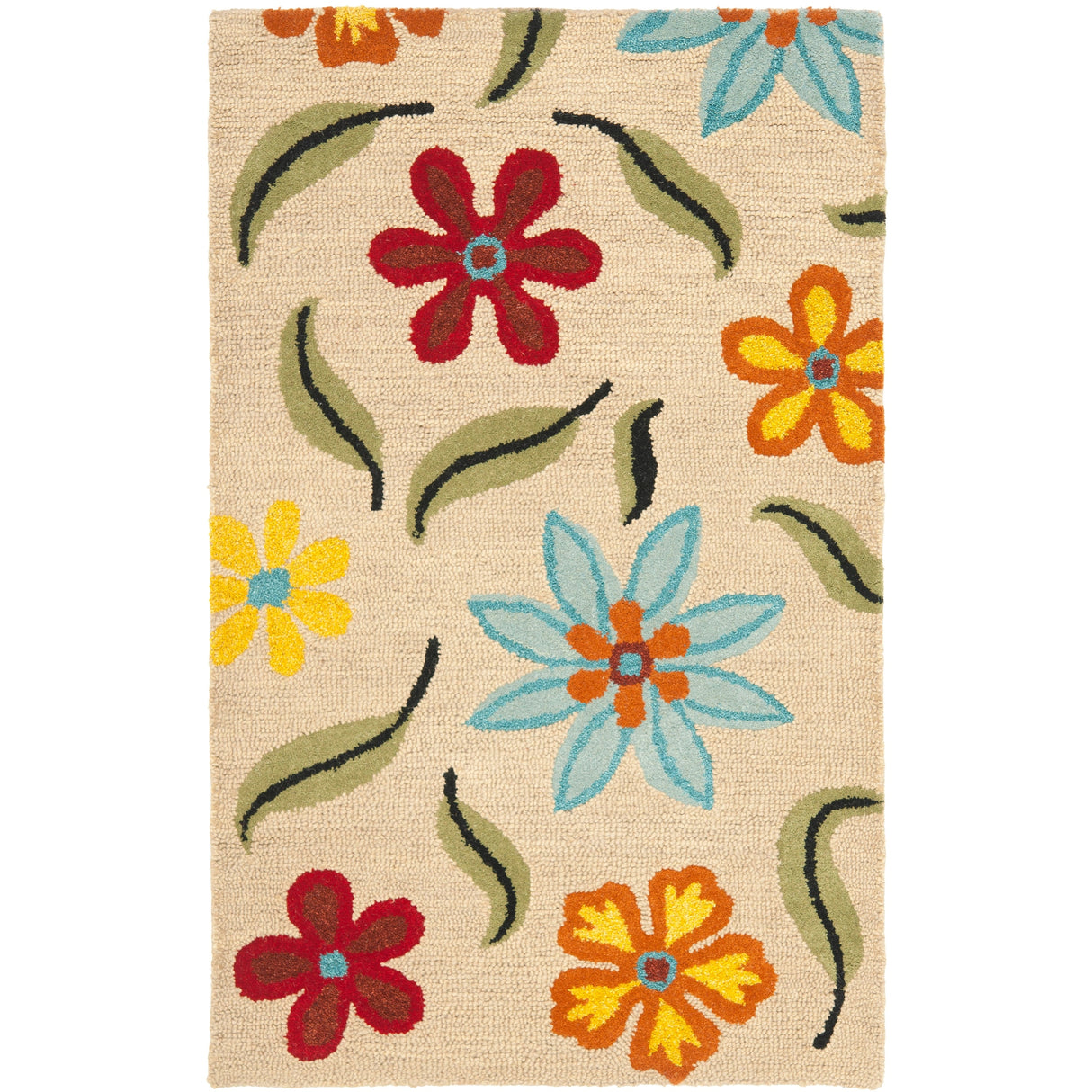 SAFAVIEH Handmade Blossom Gianpiera Modern Floral Wool Rug