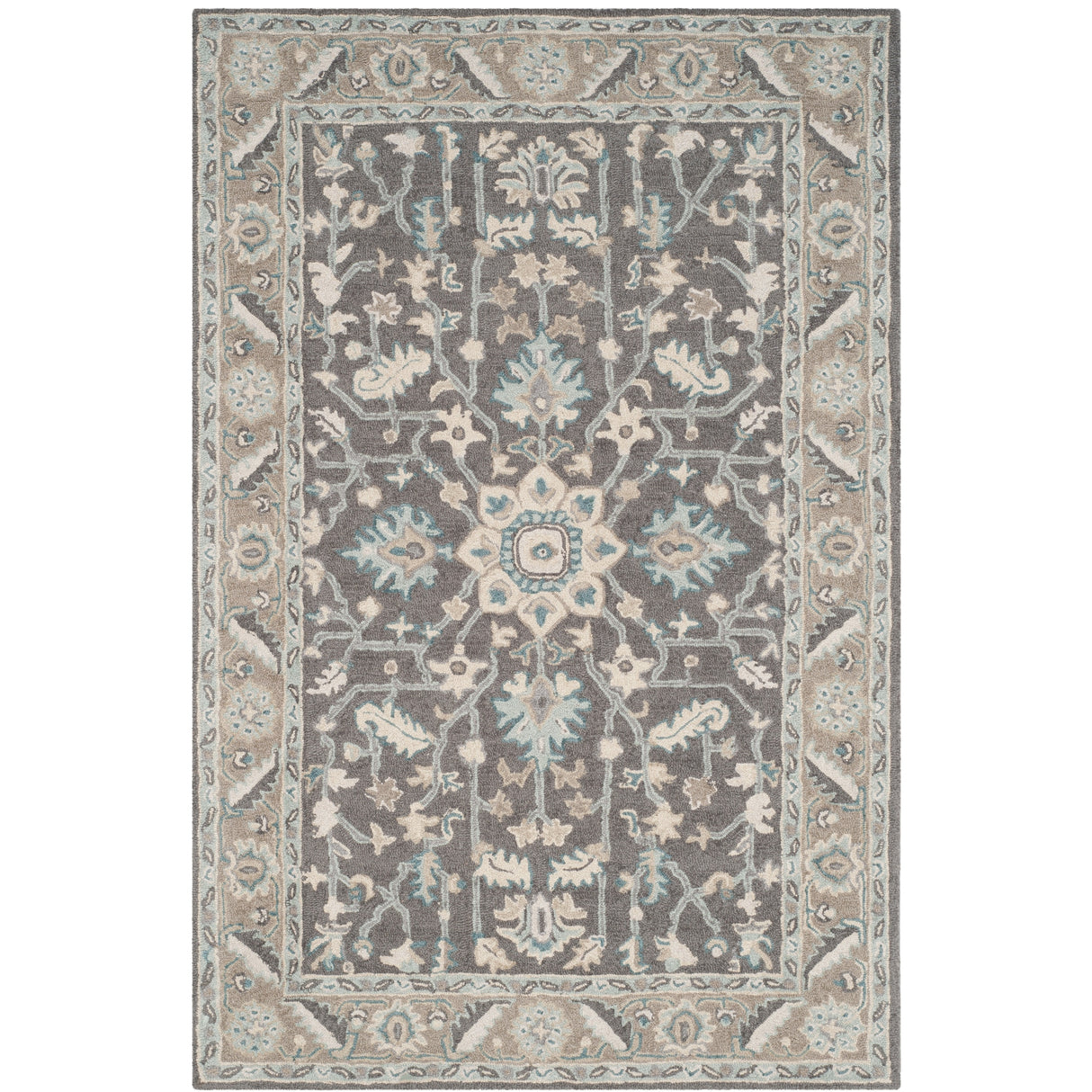 SAFAVIEH Handmade Blossom Gulperi Modern Floral Wool Rug