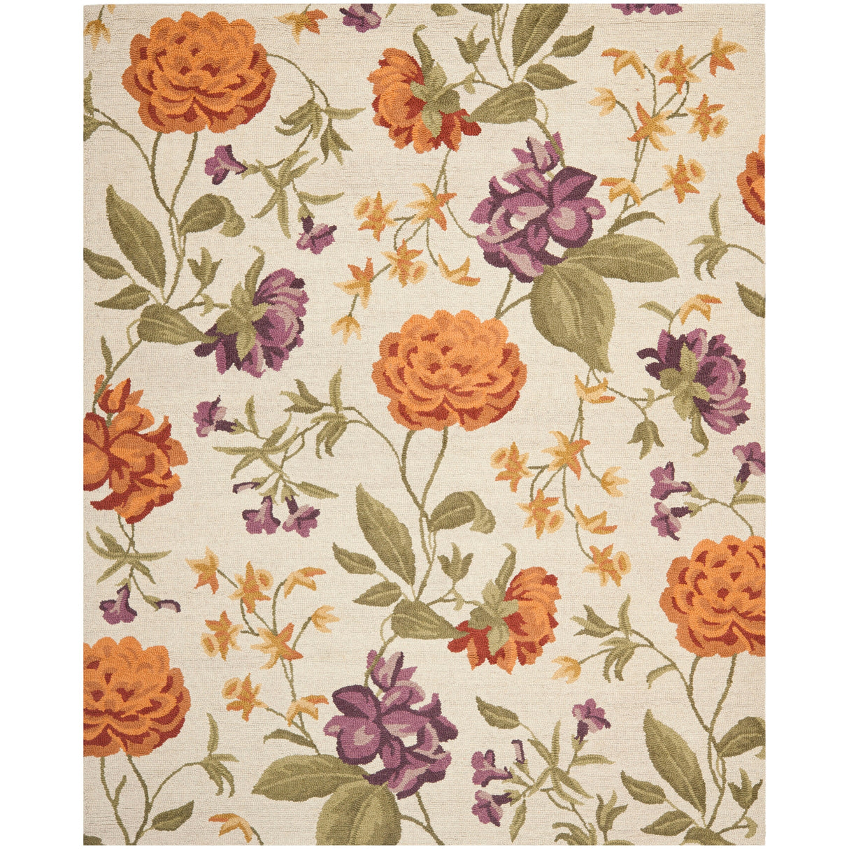 SAFAVIEH Handmade Blossom Hannelise Modern Floral Wool Rug