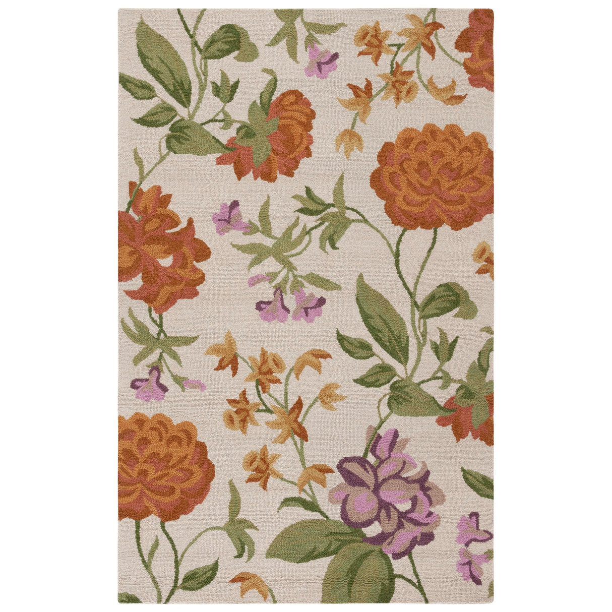 SAFAVIEH Handmade Blossom Hannelise Modern Floral Wool Rug