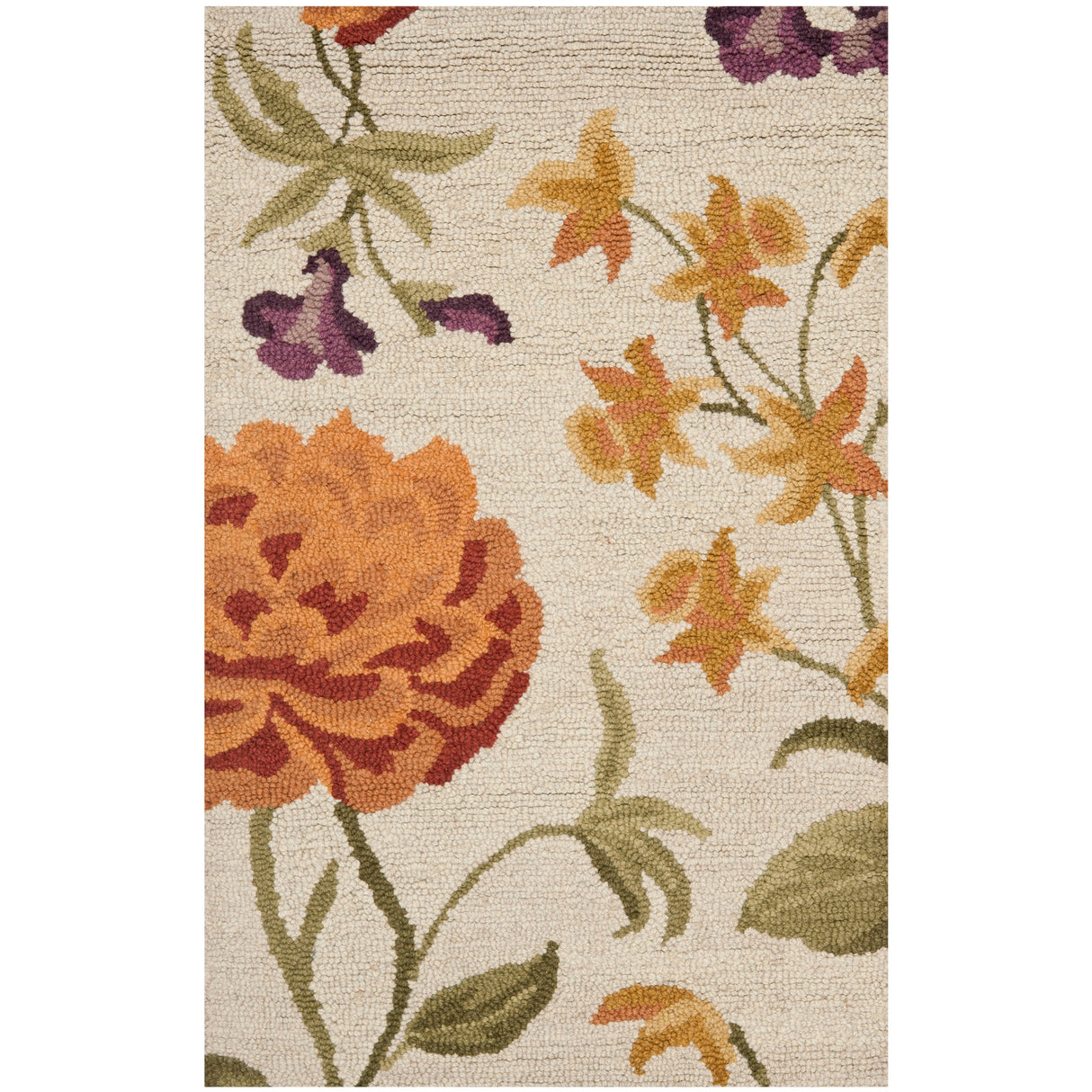 SAFAVIEH Handmade Blossom Hannelise Modern Floral Wool Rug