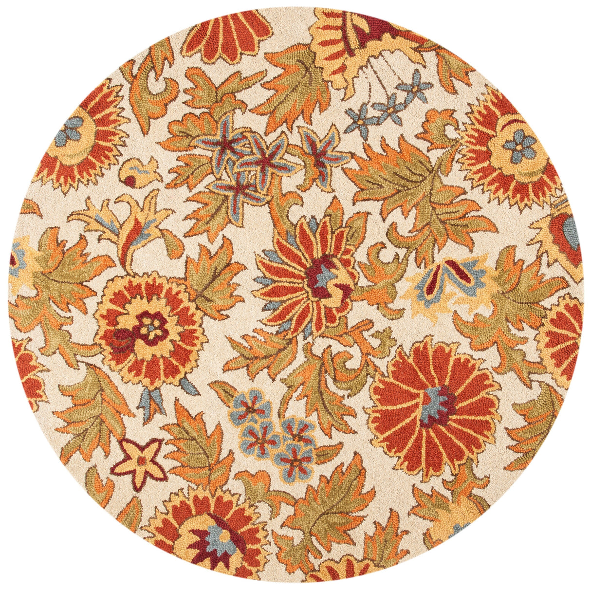 SAFAVIEH Handmade Blossom Kseniya Modern Floral Wool Rug