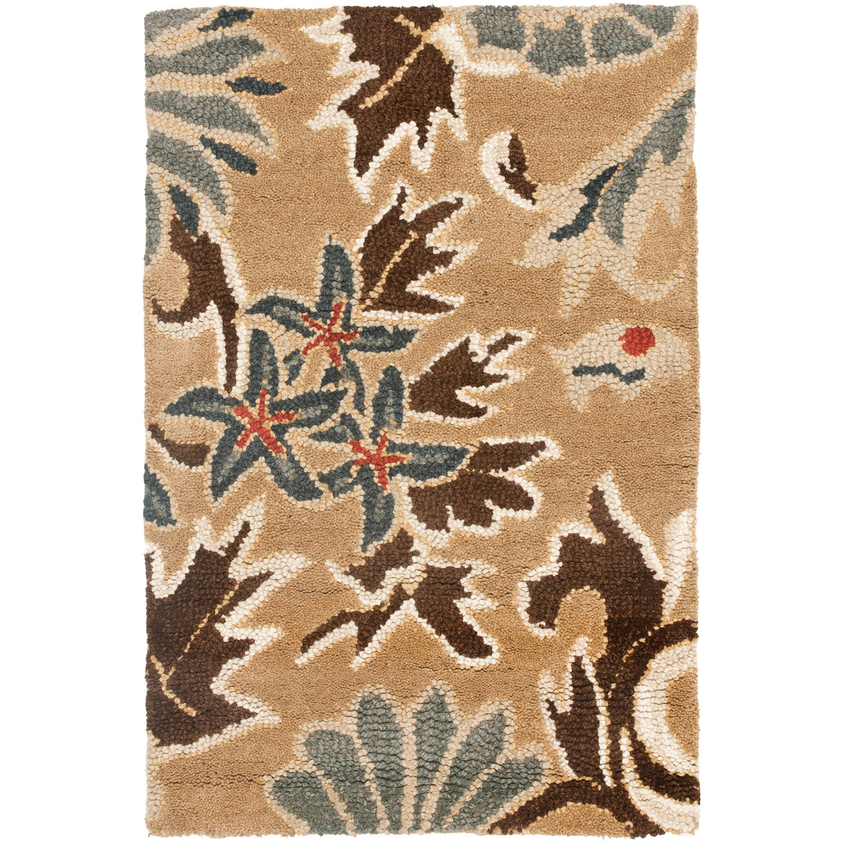 SAFAVIEH Handmade Blossom Kseniya Modern Floral Wool Rug