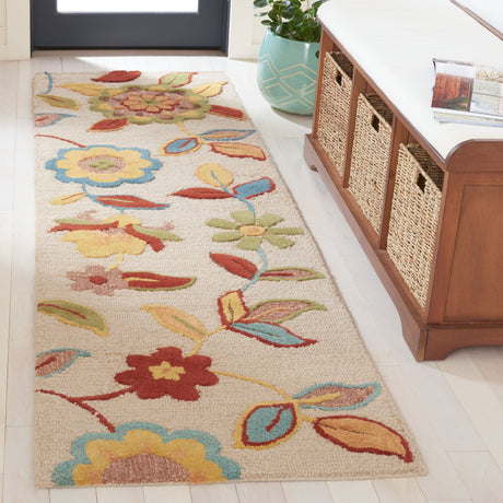 SAFAVIEH Handmade Blossom Ludgarda Modern Floral Wool Rug