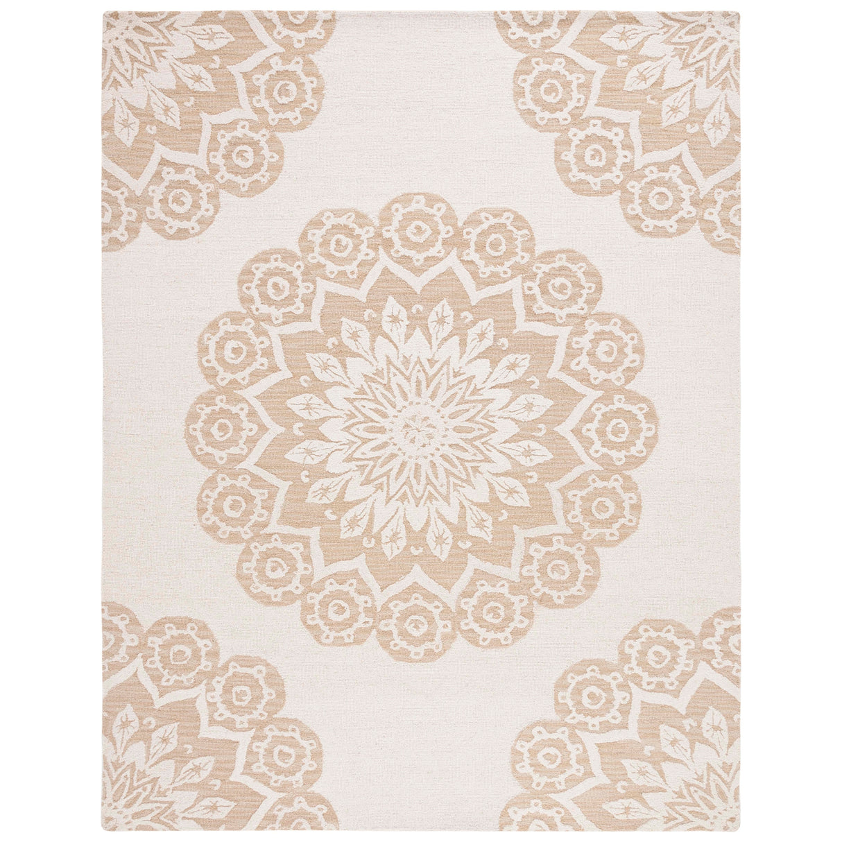 SAFAVIEH Handmade Blossom Oriella Modern Floral Wool Rug