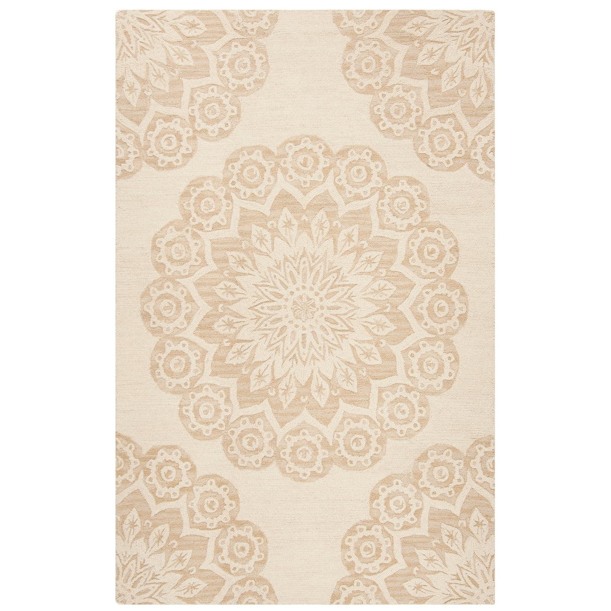 SAFAVIEH Handmade Blossom Oriella Modern Floral Wool Rug