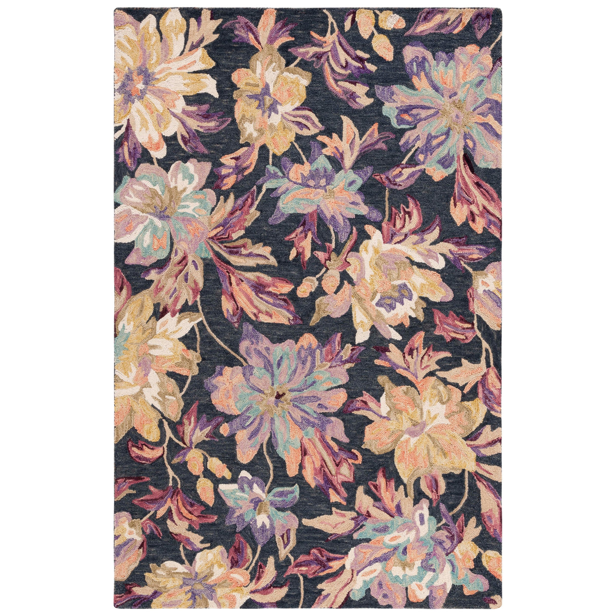 SAFAVIEH Handmade Blossom Roselotte French Country Floral Wool Rug