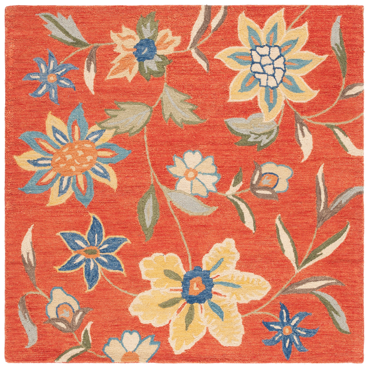 SAFAVIEH Handmade Blossom Shaila Modern Floral Wool Rug