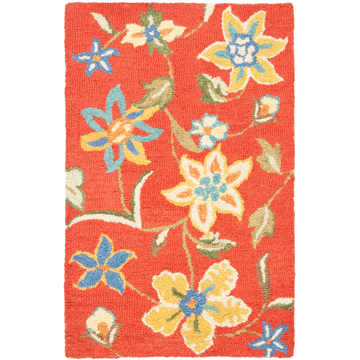 SAFAVIEH Handmade Blossom Shaila Modern Floral Wool Rug