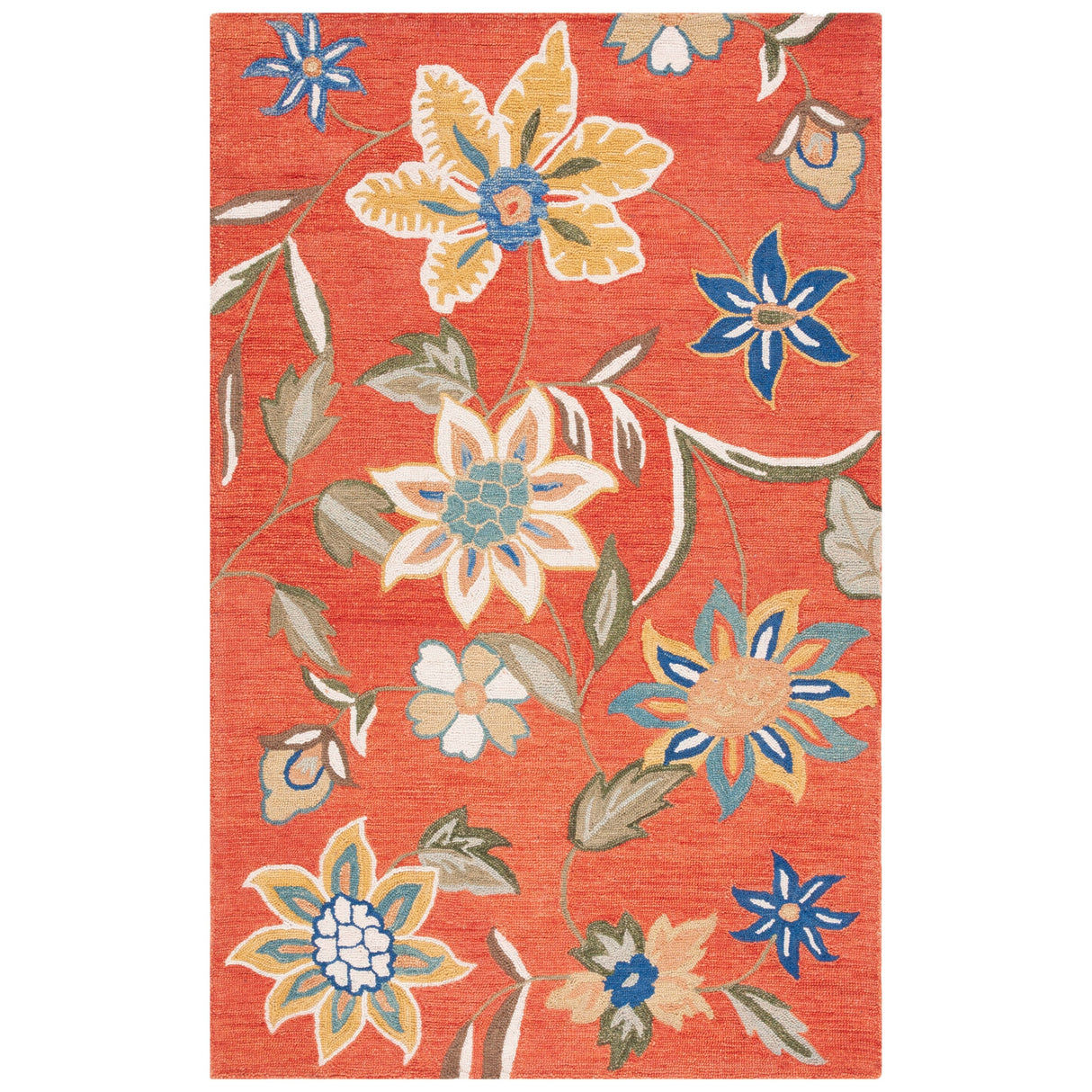 SAFAVIEH Handmade Blossom Shaila Modern Floral Wool Rug