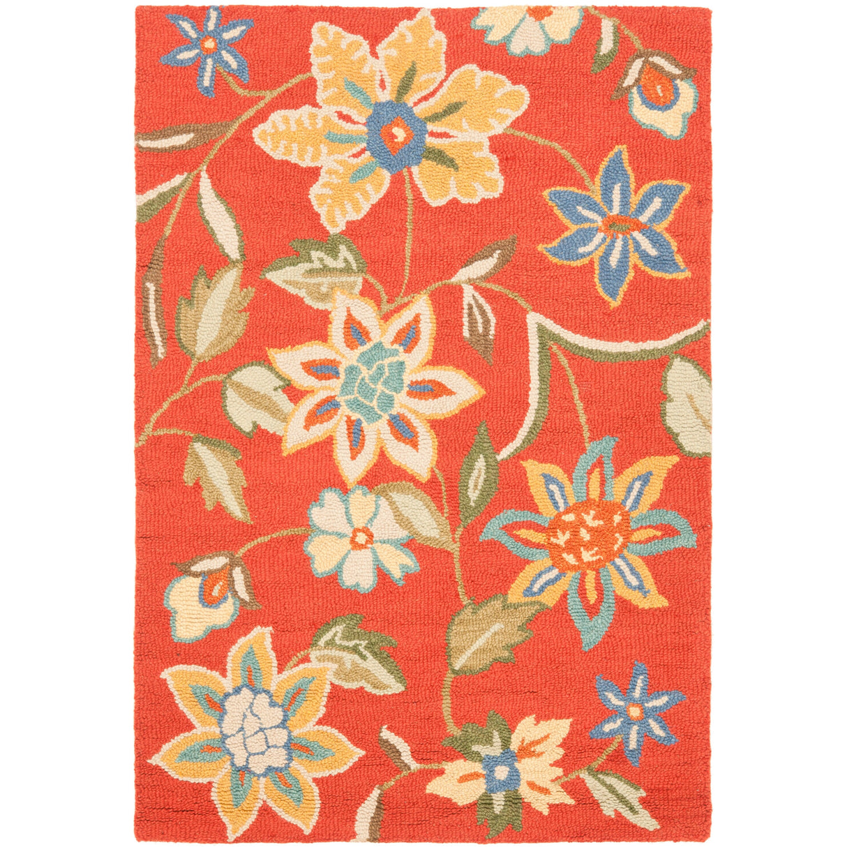 SAFAVIEH Handmade Blossom Shaila Modern Floral Wool Rug