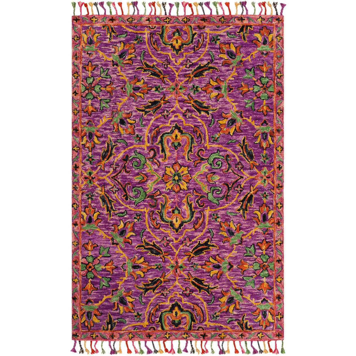 SAFAVIEH Handmade Blossom Sila Modern Floral Wool Rug