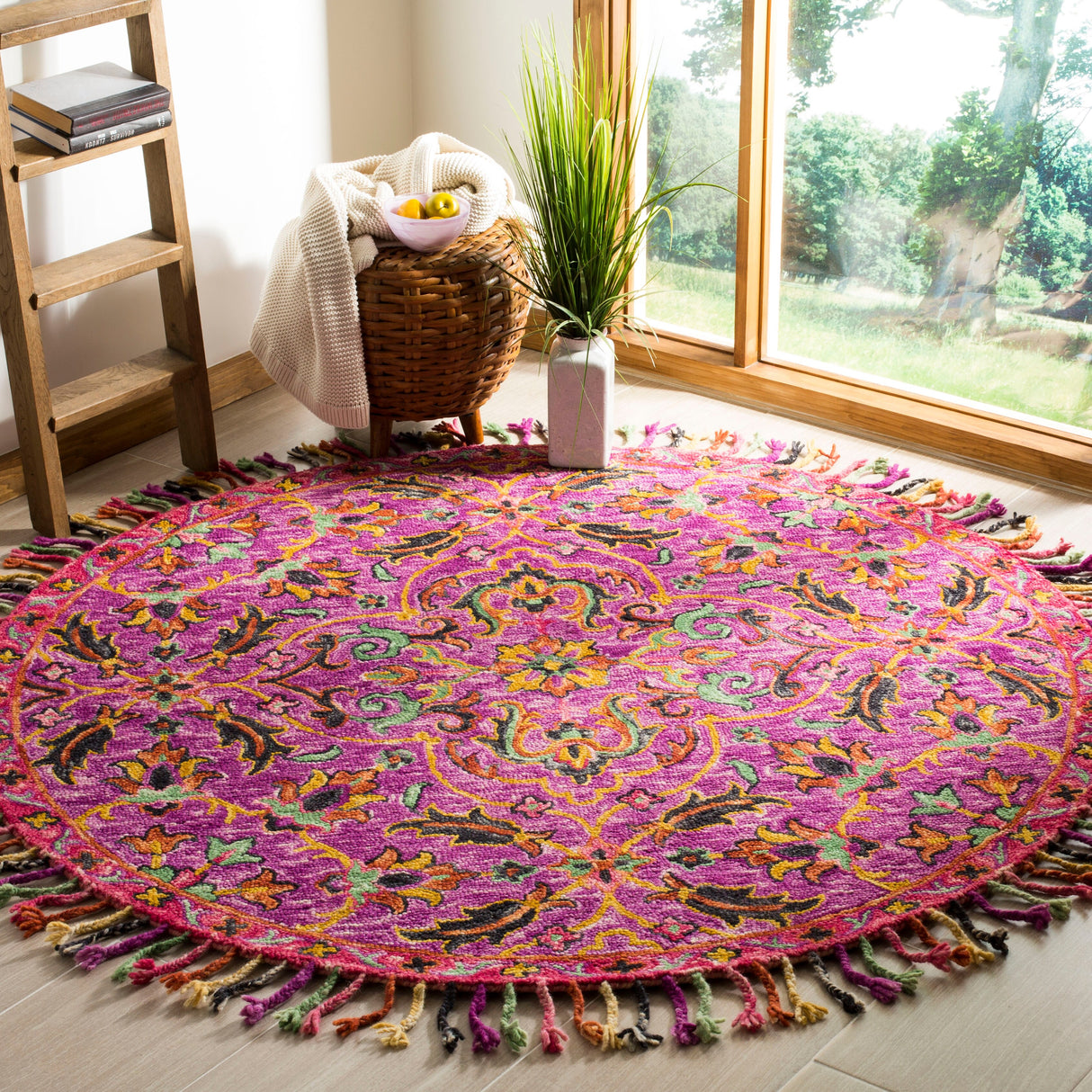 SAFAVIEH Handmade Blossom Sila Modern Floral Wool Rug