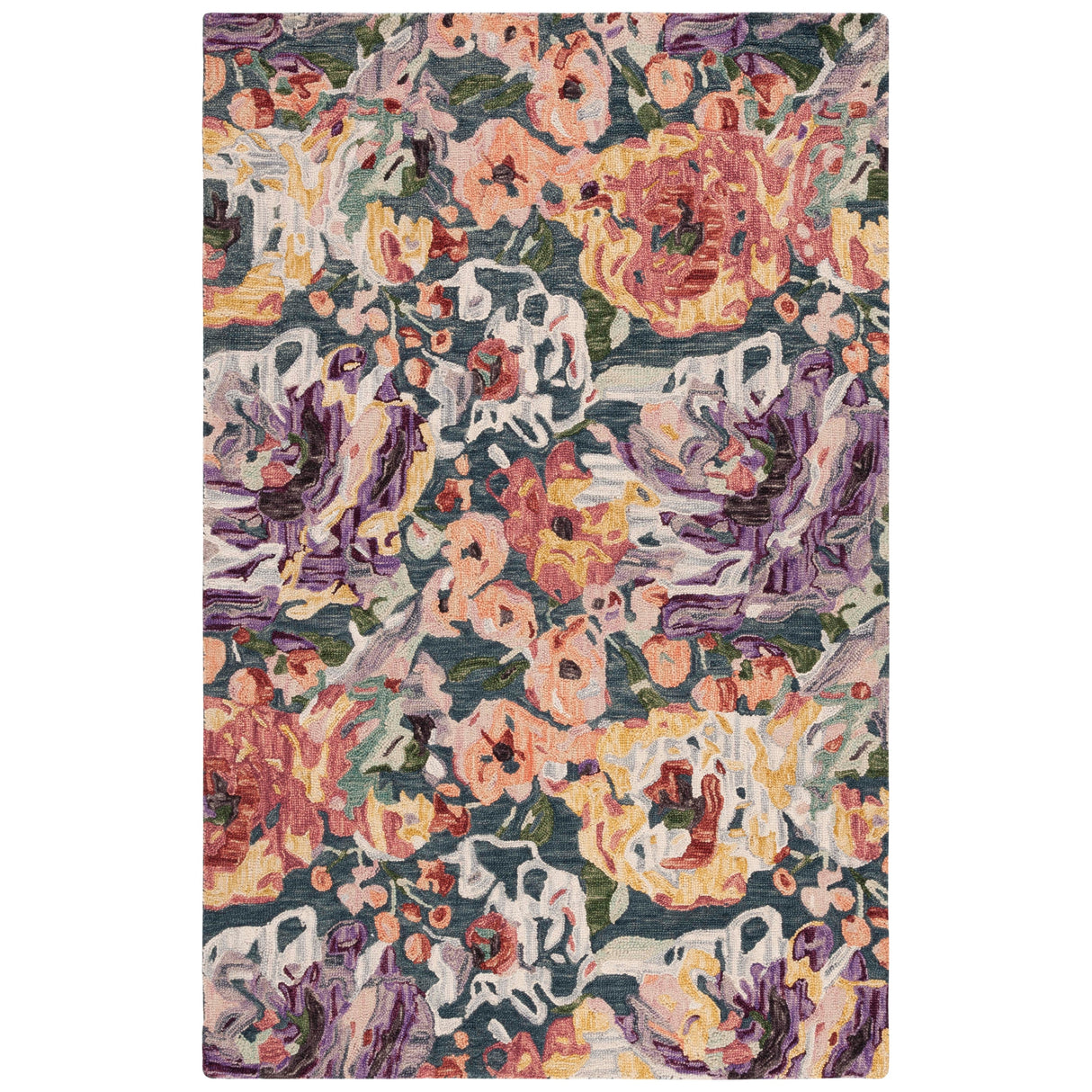 SAFAVIEH Handmade Blossom Stavroula French Country Floral Wool Rug