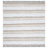 SAFAVIEH Handmade Boston Damilya Coastal Cotton Rug with Fringe