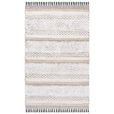 SAFAVIEH Handmade Boston Damilya Coastal Cotton Rug with Fringe