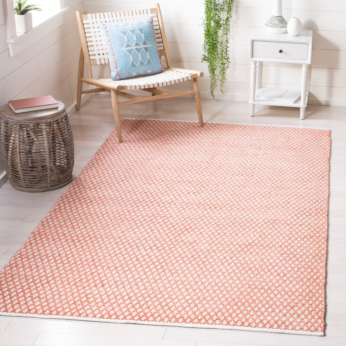 SAFAVIEH Handmade Boston Shirine Coastal Cotton Flatweave Rug