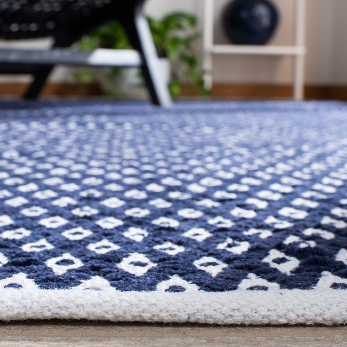 SAFAVIEH Handmade Boston Shirine Coastal Cotton Flatweave Rug