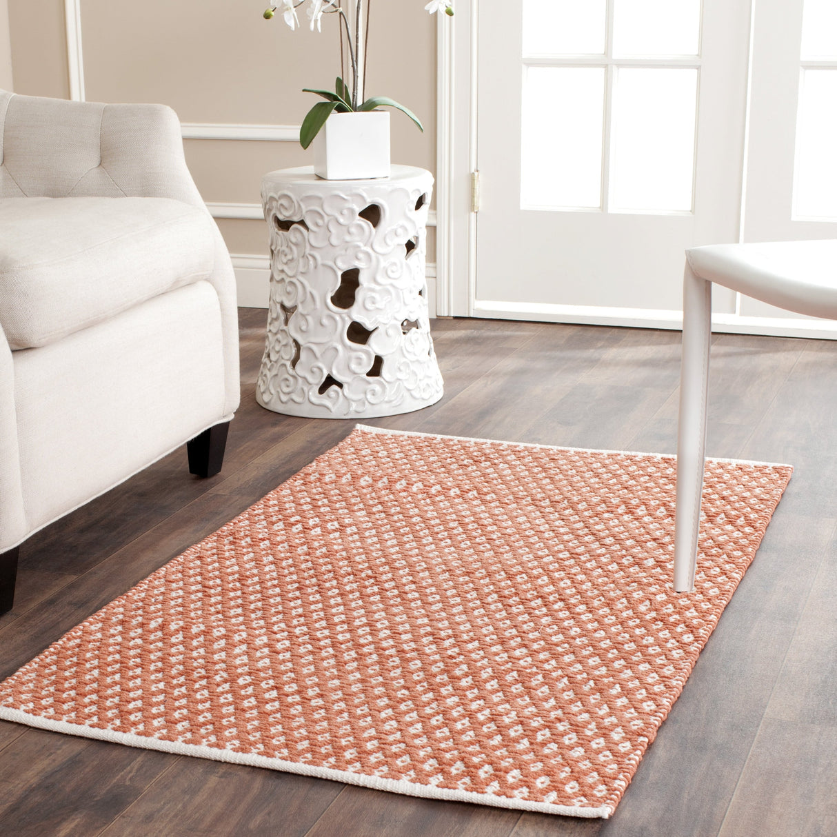 SAFAVIEH Handmade Boston Shirine Coastal Cotton Flatweave Rug