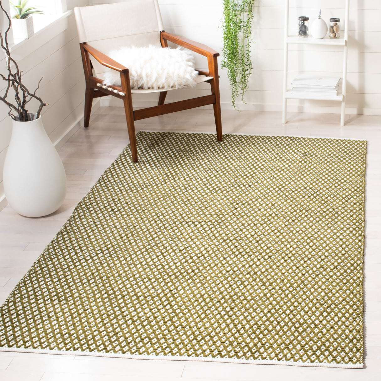 SAFAVIEH Handmade Boston Shirine Coastal Cotton Flatweave Rug