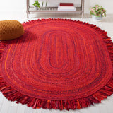 SAFAVIEH Handmade Braided Samya Country Cotton Rug with Fringe