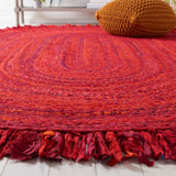 SAFAVIEH Handmade Braided Samya Country Cotton Rug with Fringe