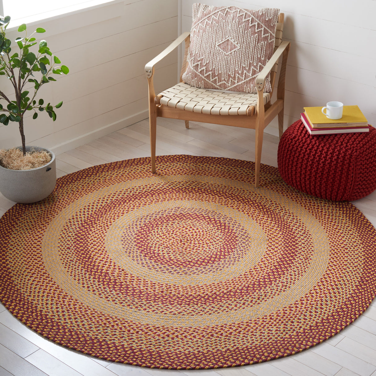 SAFAVIEH Handmade Braided Sylvianne Cotton Rug