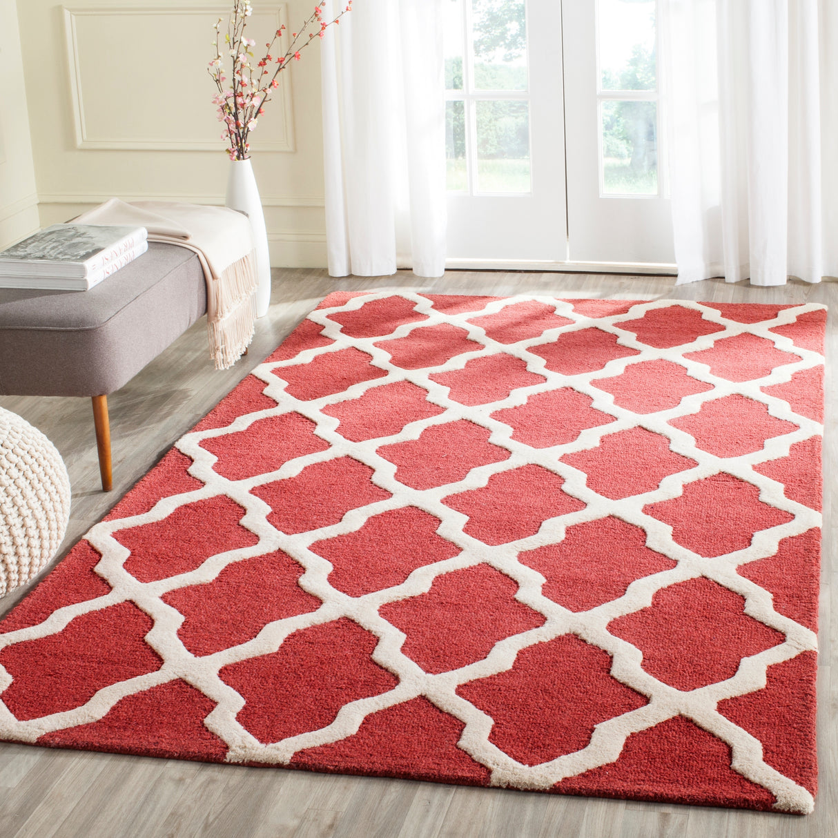 SAFAVIEH Handmade Cambridge Eirny Moroccan Trellis Wool Rug